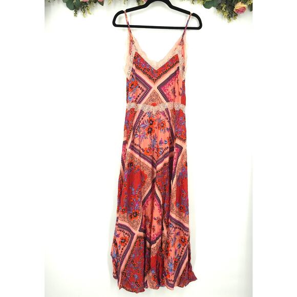 Free People Stevie Scarf Print Maxi Dress Size XS NWT - Picture 2 of 13